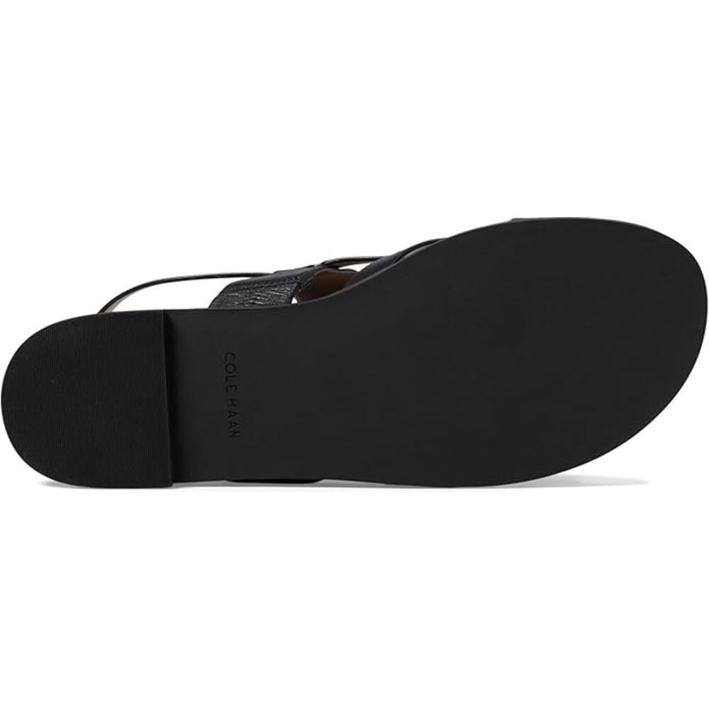 NWT Cole Haan Women's Flat Sandal Black Leather 5 US - Picture 6 of 6
